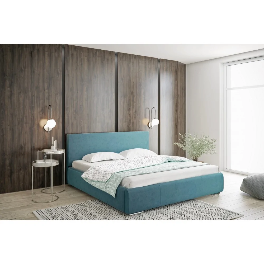 Łóżko tapicerowane Karla +stelaż +pojemnik na pościel Łóżko tapicerowane Karla +stelaż +pojemnik na pościel