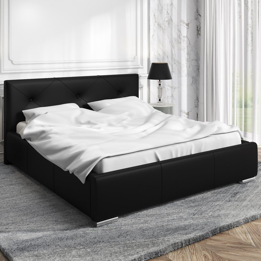 Łóżko Karen w kolorze czarny (Lux 23)